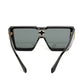 Louis Vuitton Cyclone Black Crystal Shield Sunglasses
