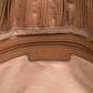 Bvlgari Willow Beige Pleated Leather Drawstring Tote Bag