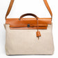 Hermès Herbag Messenger Canvas Leather Shoulder Travel Bag