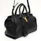 Saint Laurent Y Cabas Black Leather Top Handle Shoulder Bag