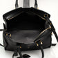 Saint Laurent Y Cabas Black Leather Top Handle Shoulder Bag