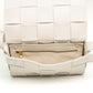 Bottega Veneta White Intrecciato Leather Crossbody Shoulder Bag