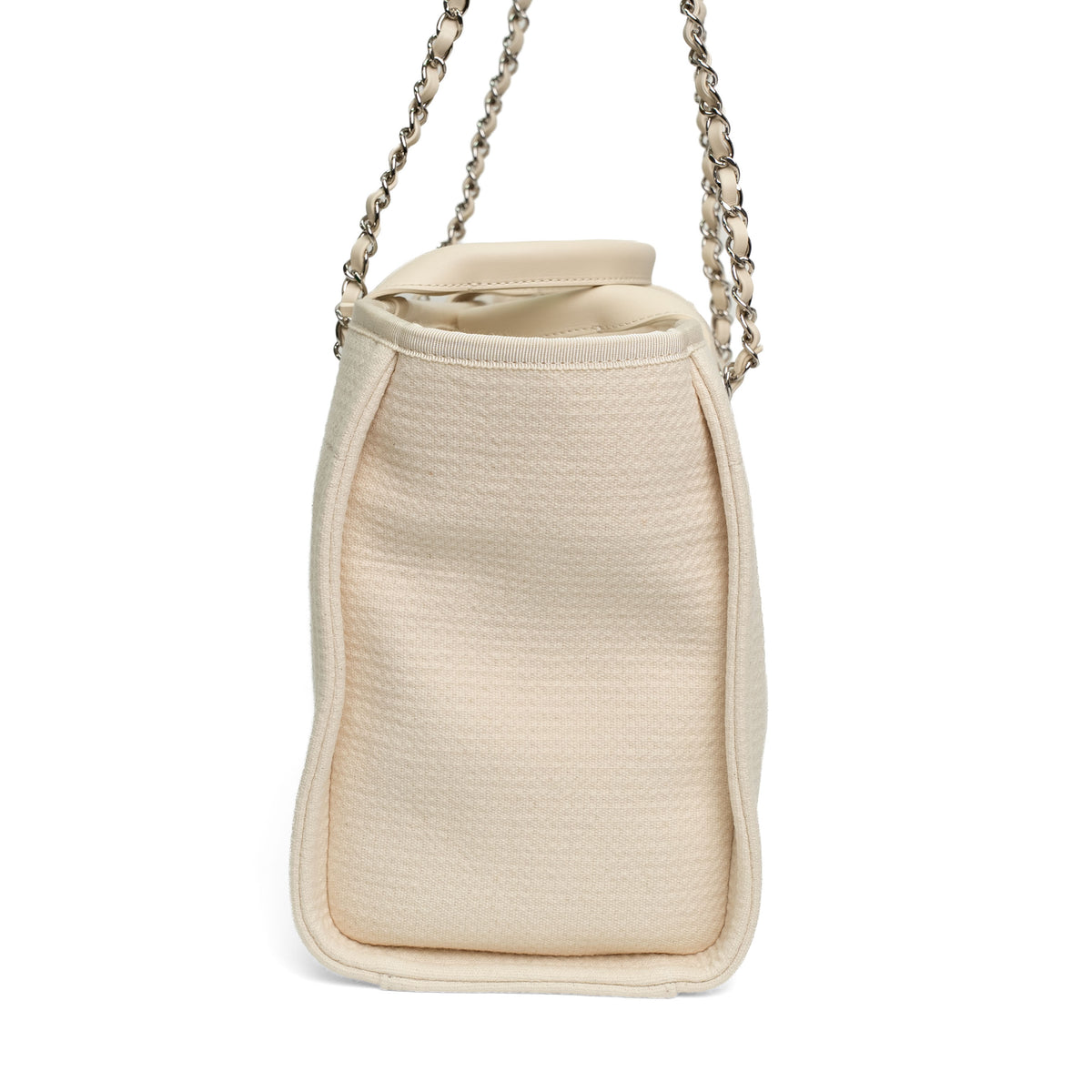 Chanel Small Deauville Canvas Shopping Tote