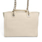 Chanel Small Deauville Canvas Shopping Tote