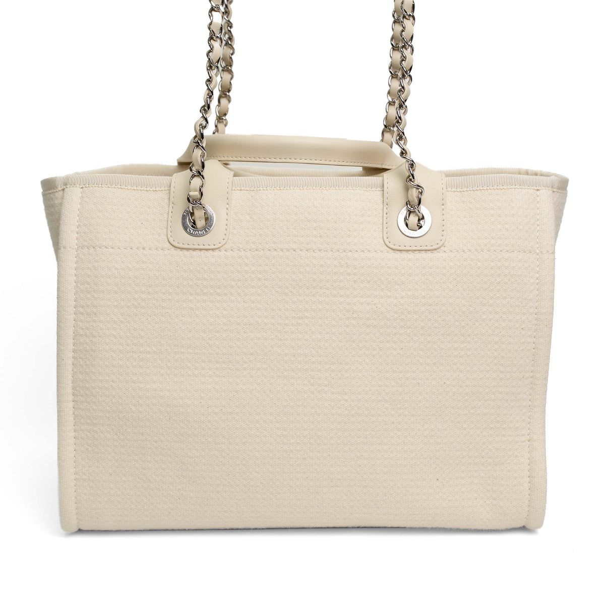 Chanel Small Deauville Canvas Shopping Tote