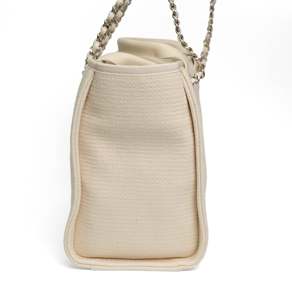 Chanel Small Deauville Canvas Shopping Tote