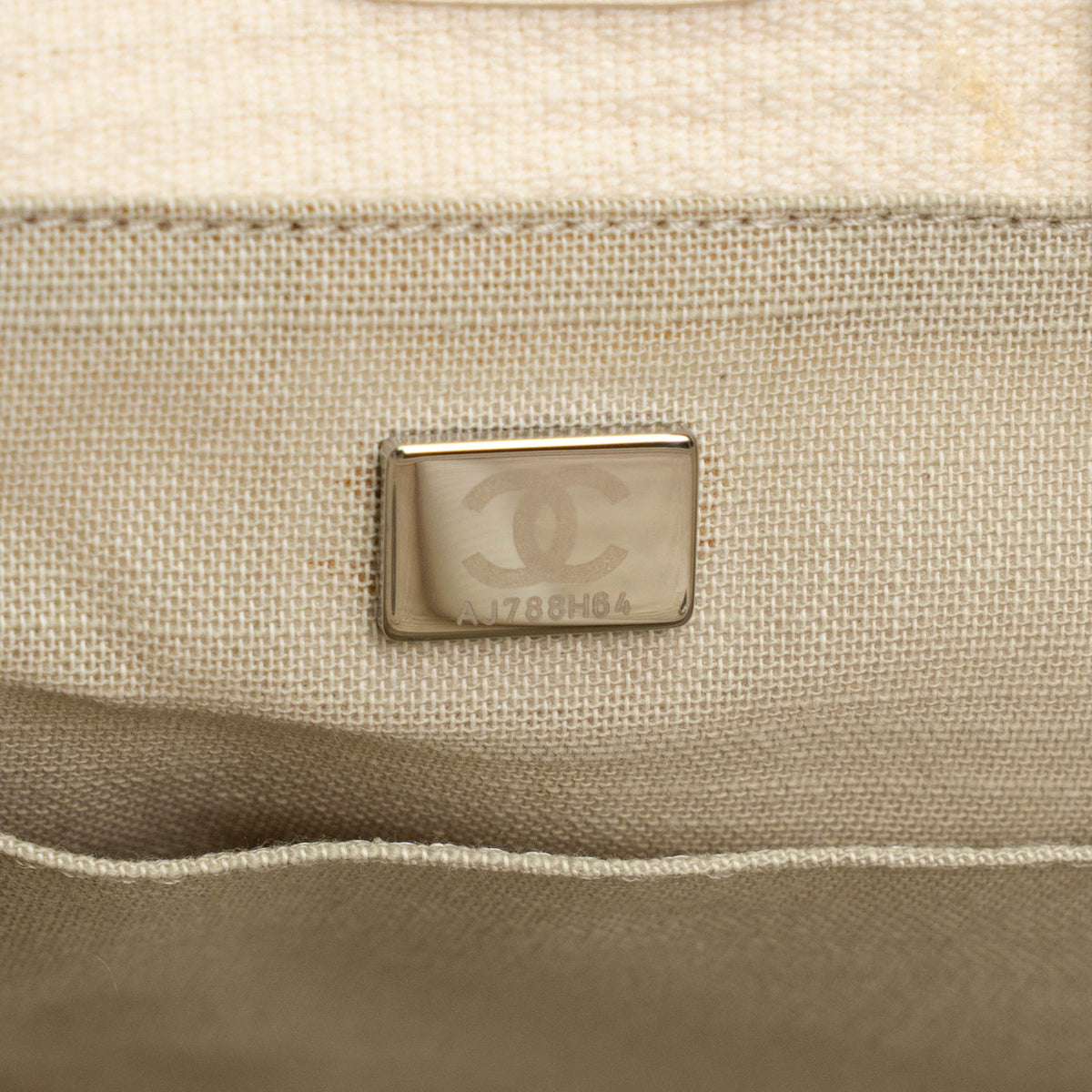 Chanel Small Deauville Canvas Shopping Tote