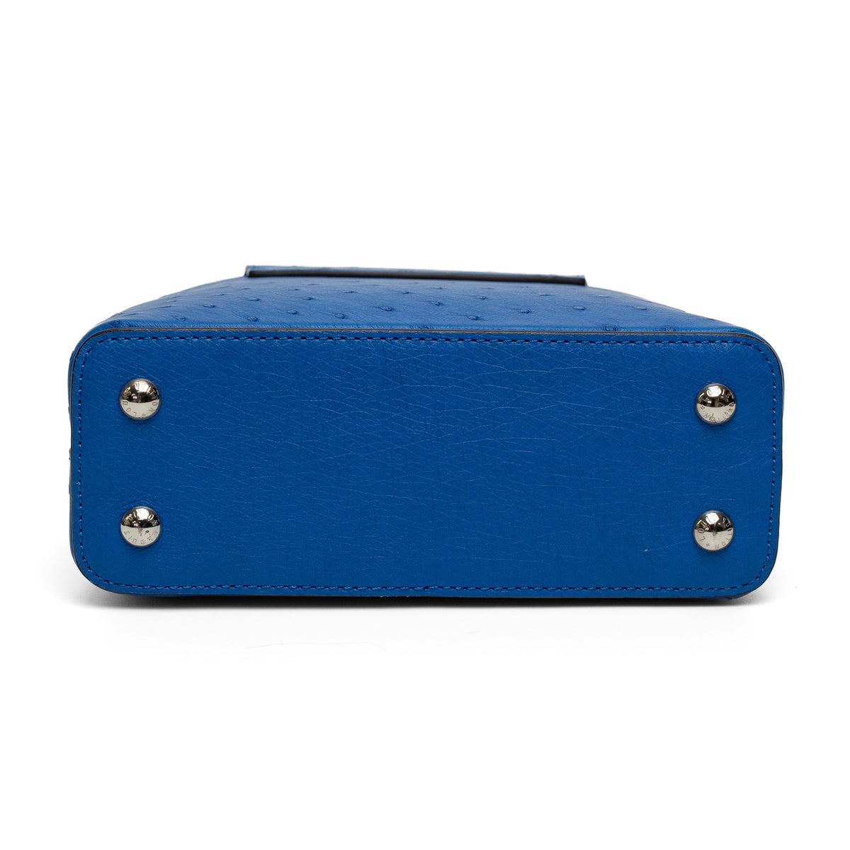 Louis Vuitton Blue Ostrich Top Handle Bag