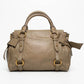 Miu Miu Bow Leather Beige Satchel Crossbody Gold Bag