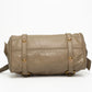 Miu Miu Bow Leather Beige Satchel Crossbody Gold Bag