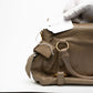 Miu Miu Bow Leather Beige Satchel Crossbody Gold Bag