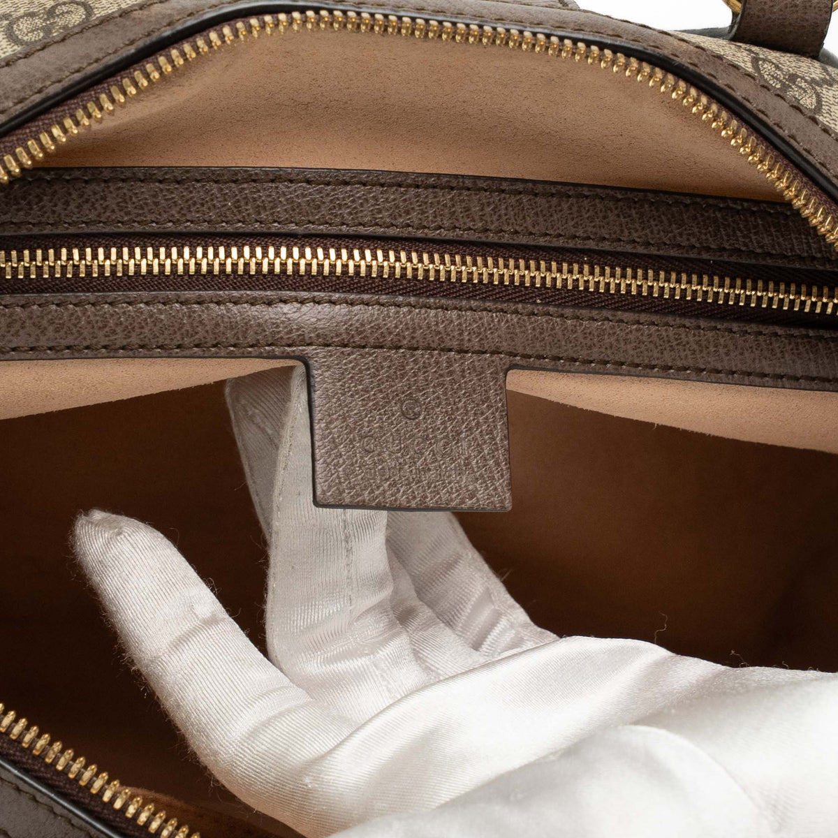 Gucci Ophidia GG Supreme Medium Boston Bag