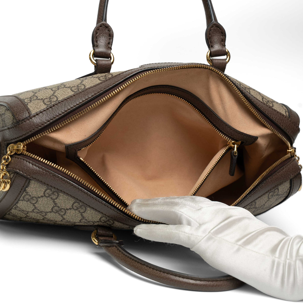 Gucci Ophidia GG Supreme Medium Boston Bag