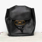 Salvatore Ferragamo Gancini Black Leather Mini Backpack Bag