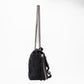 Balmain Paris Black Suede Medallion Chain Shoulder Flap Bag