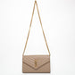 Saint Laurent Timeless Chain Purse Beige Quilted Leather Bag