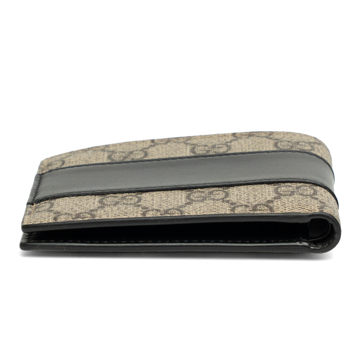 Gucci GG Supreme Black Leather Bifold Wallet