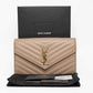 Saint Laurent Timeless Chain Purse Beige Quilted Leather Bag