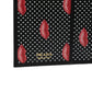Prada Black Saffiano Leather Lips Passport Holder