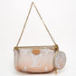 Louis Vuitton Multi Pochette Accessoires Peach Monogram Canvas Bag