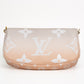 Louis Vuitton Multi Pochette Accessoires Peach Monogram Canvas Bag