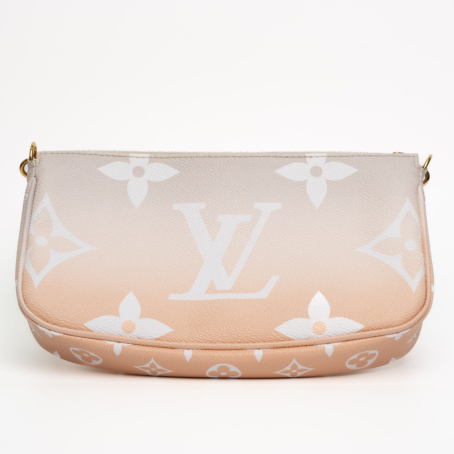 Louis Vuitton Multi Pochette Accessoires Peach Monogram Canvas Bag