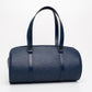Louis Vuitton Epi Soufflot Myrtille Blue Epi Leather Handbag