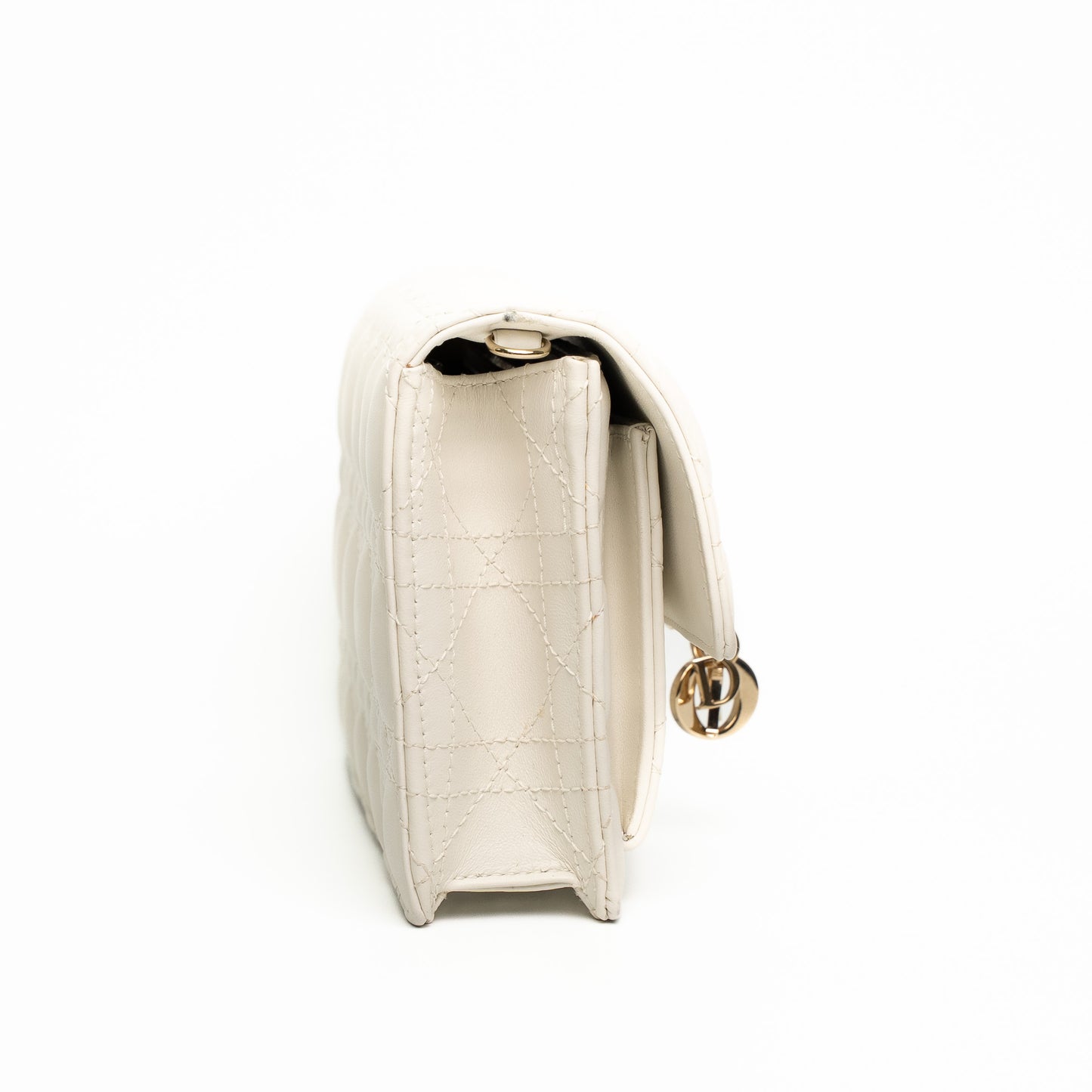 Dior My Dior Daily Latte Lambskin Chain Pouch Bag