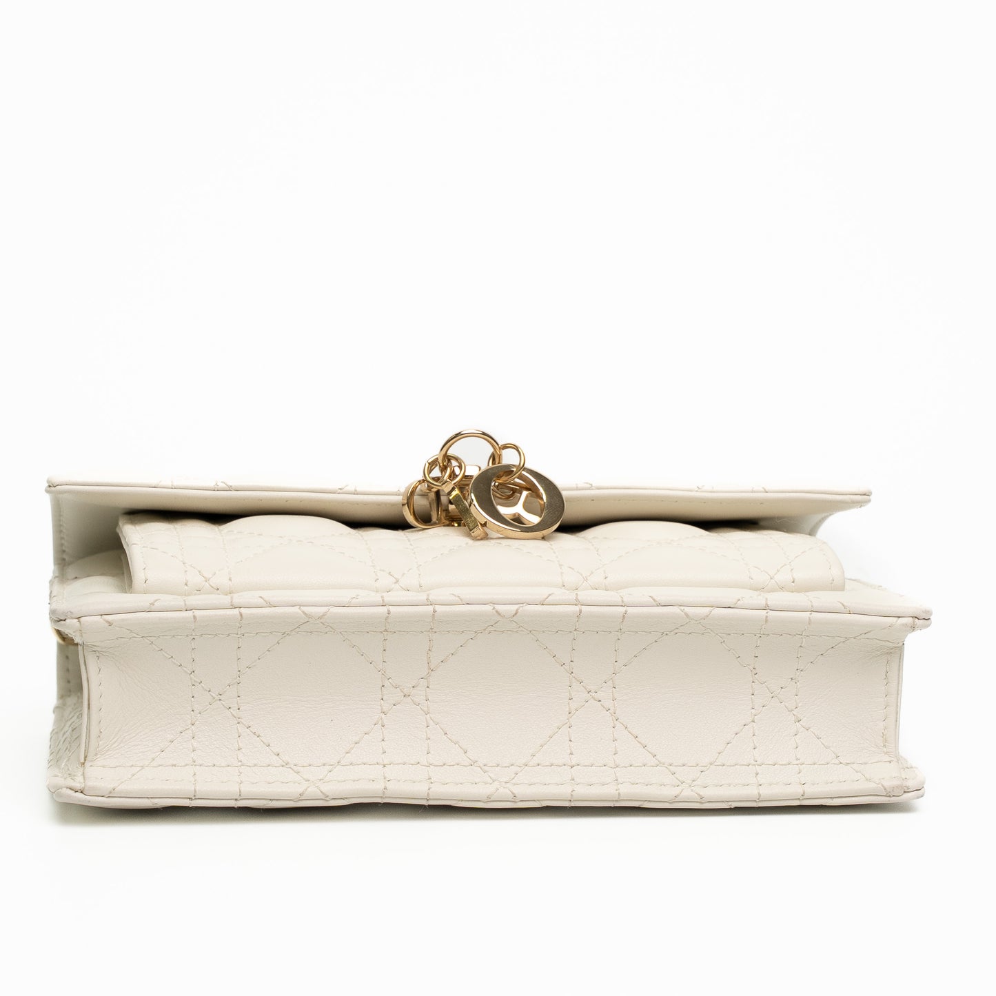 Dior My Dior Daily Latte Lambskin Chain Pouch Bag