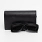 Chanel Strass Logo Temple Black Sunglasses