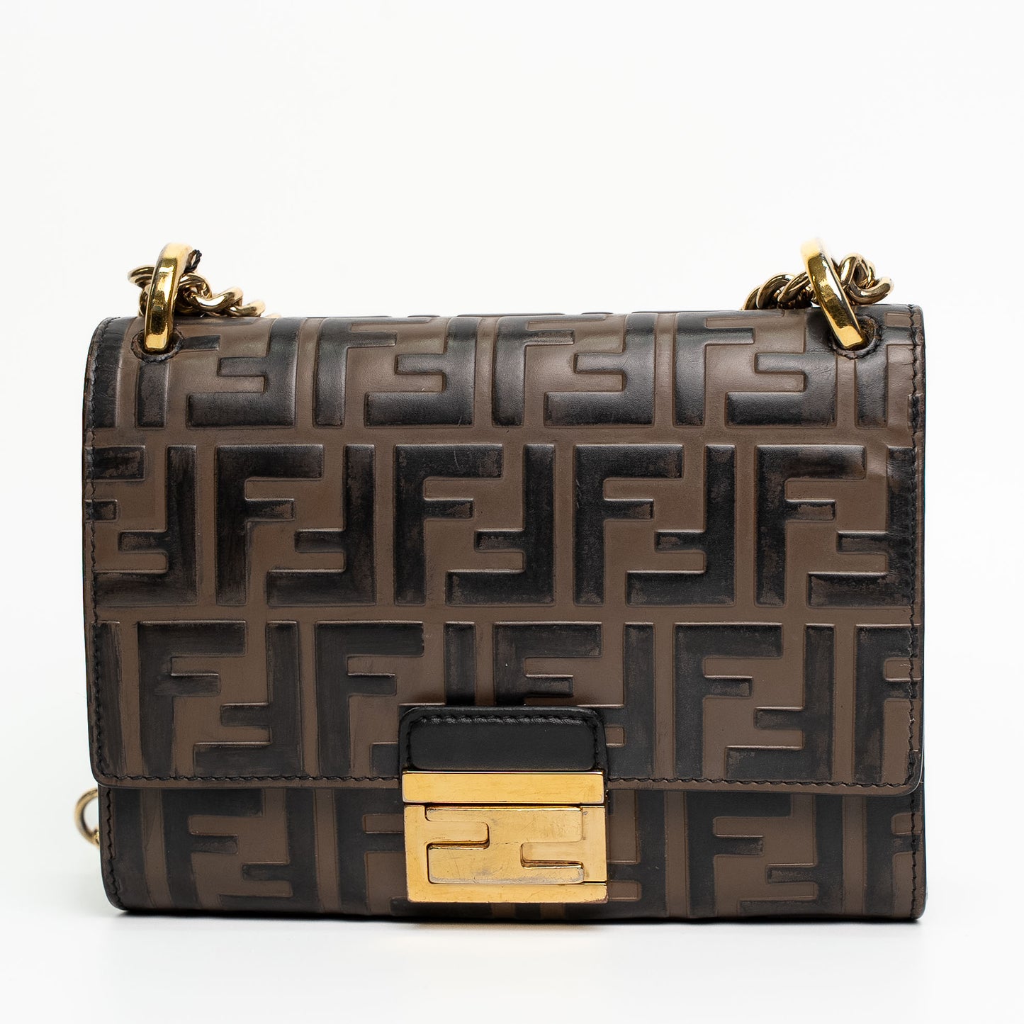 Fendi Kan U Small FF Crossbody Bag