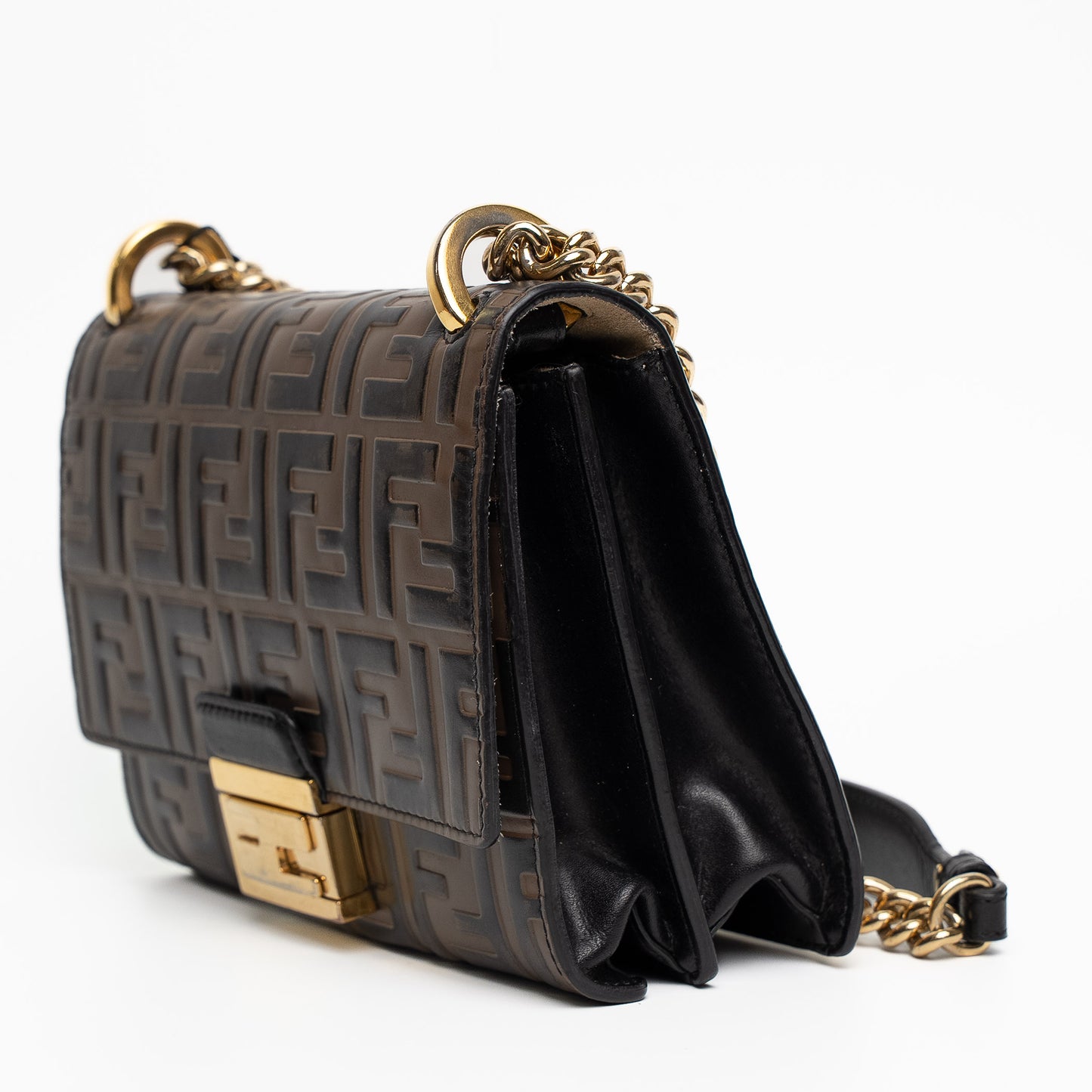 Fendi Kan U Small FF Crossbody Bag