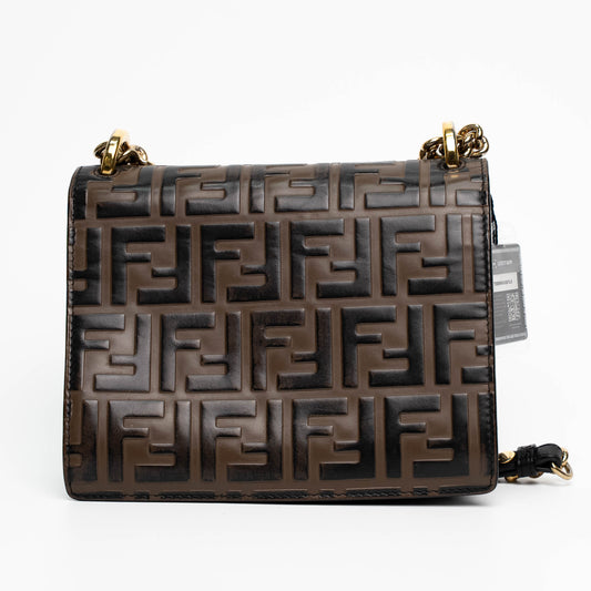 Fendi Kan U Brown Calfskin Crossbody Bag