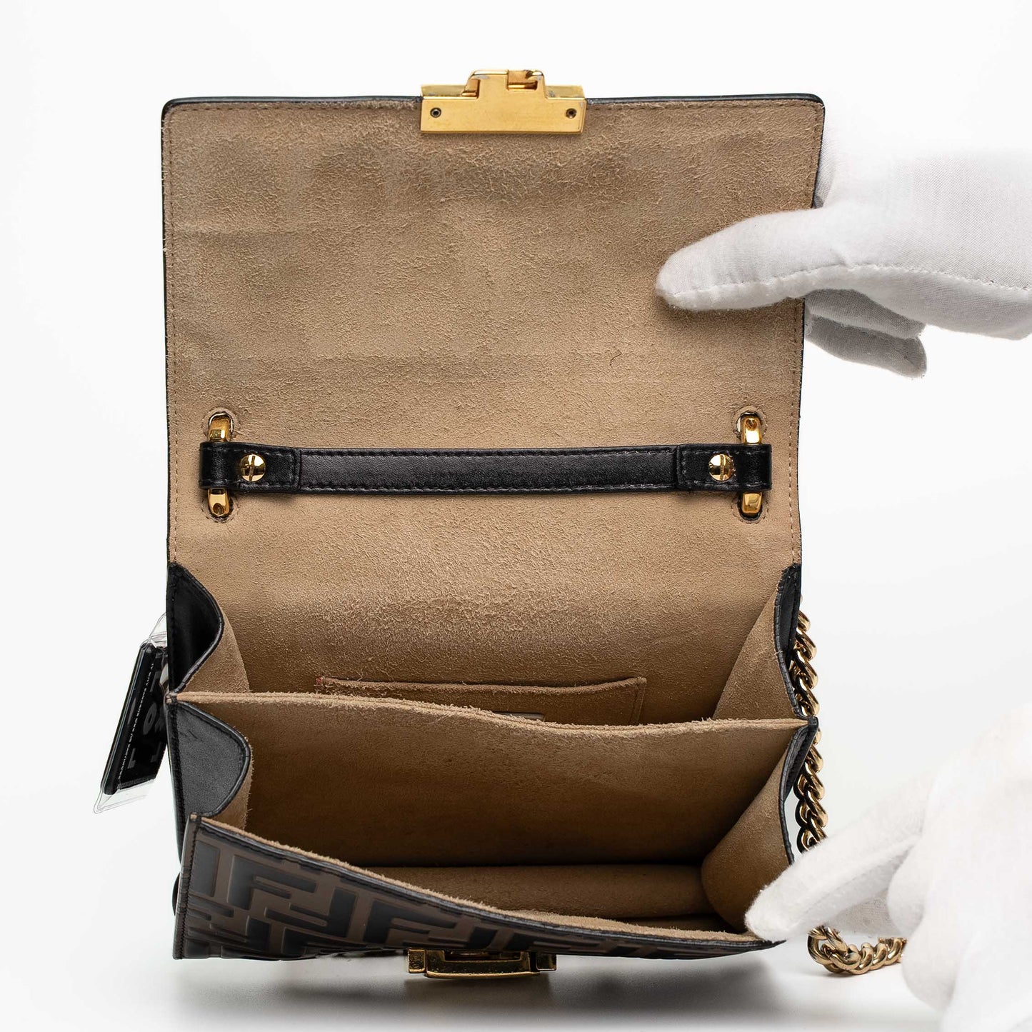 Fendi Kan U Small FF Crossbody Bag