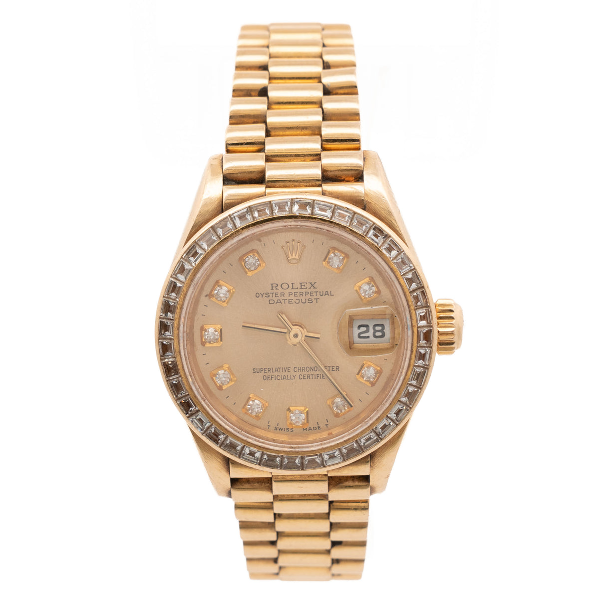Rolex Datejust 26mm 18K Gold Diamond Watch