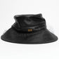 Dior Black Leather Veiled Bucket Hat