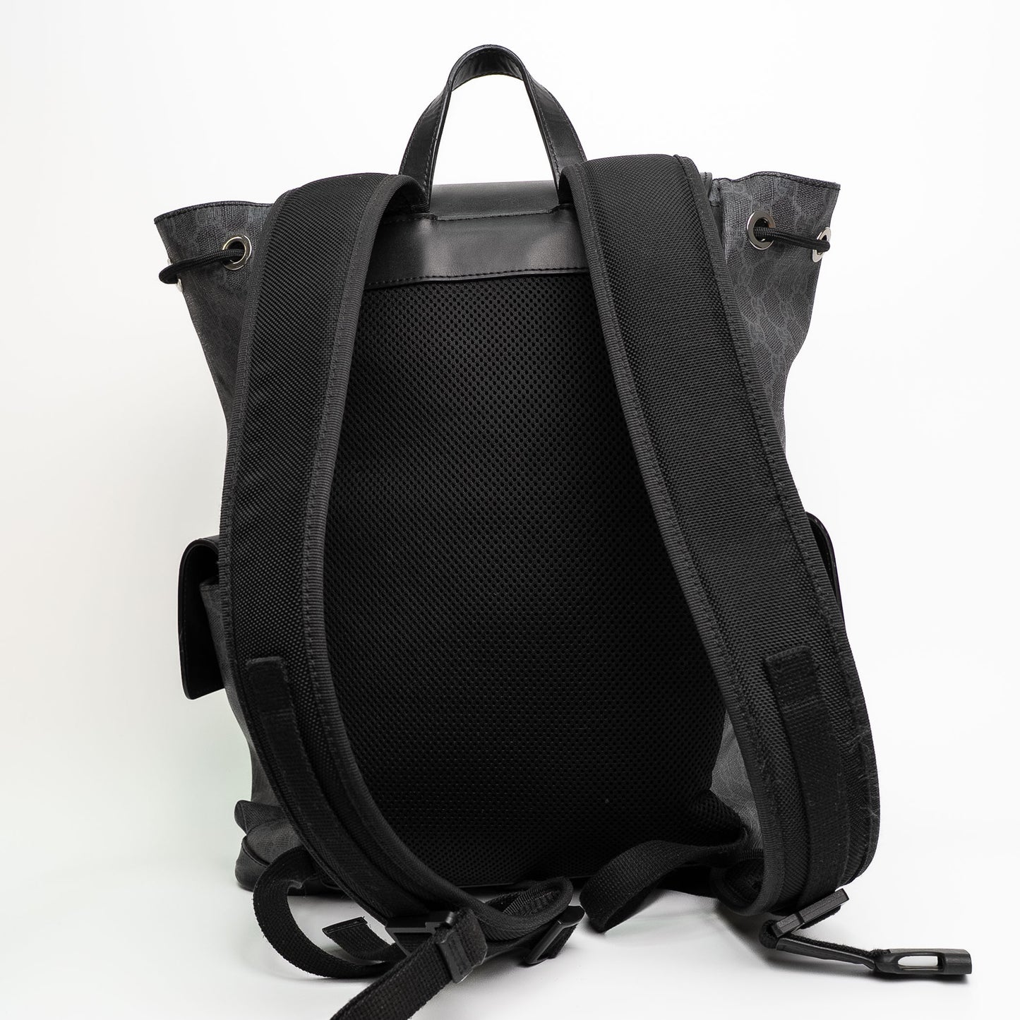 Gucci GG Supreme Web Drawstring Backpack