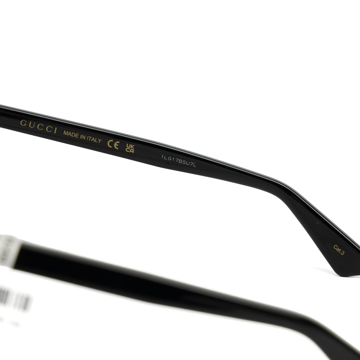 Gucci GG0022S Black Cat-Eye Sunglasses