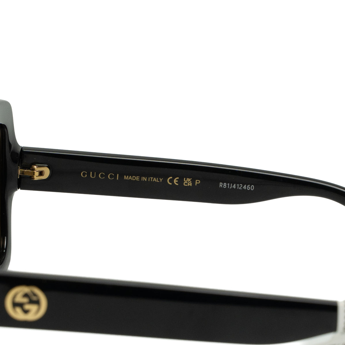 Gucci GG1337S Black Rectangle Sunglasses