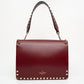 Valentino Rockstud Burgundy Leather Shoulder Bag