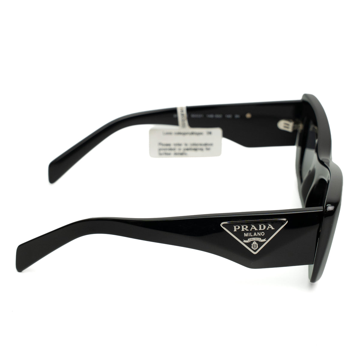Prada PR 13ZS Black Cat-Eye Sunglasses
