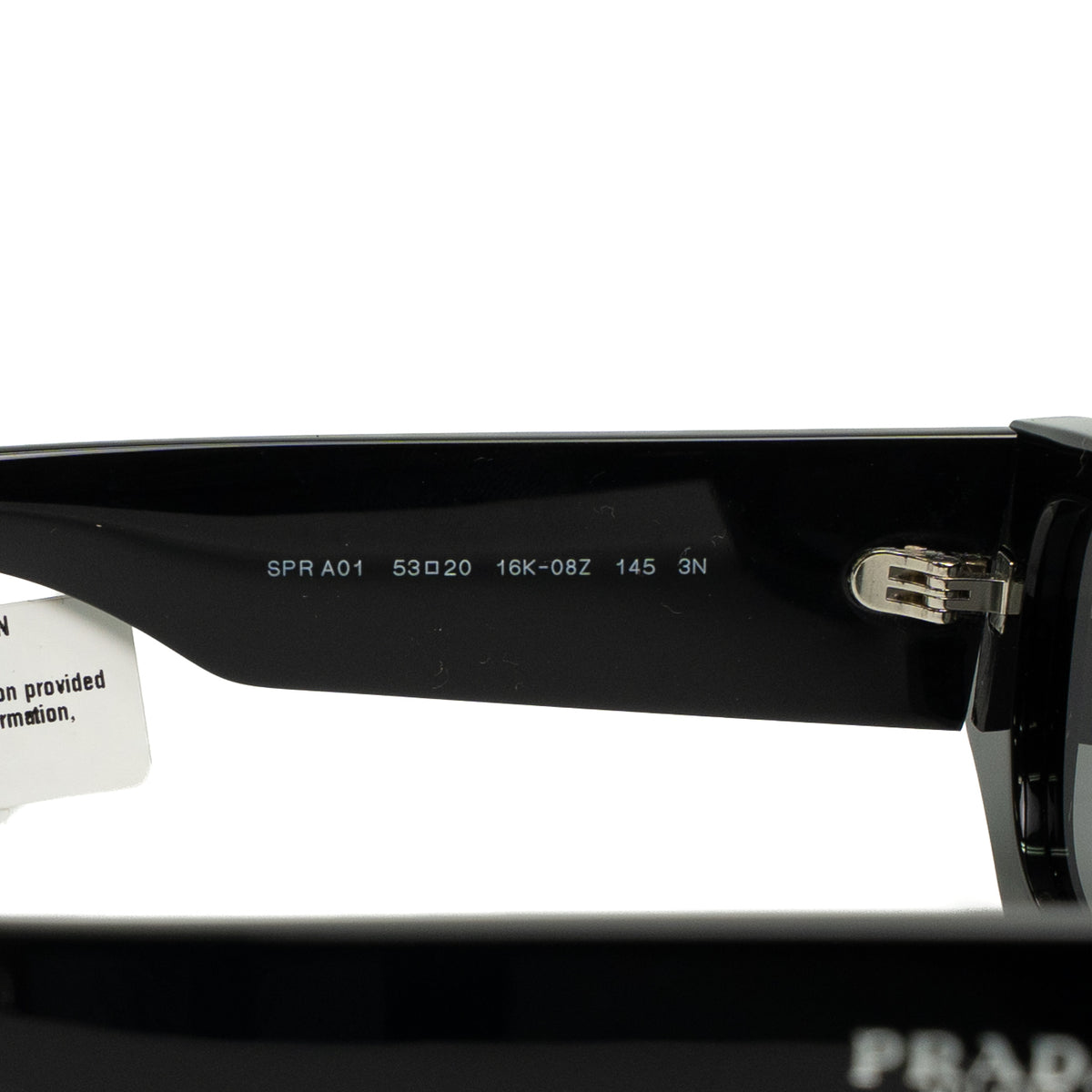 Prada PR A01S Black Pillow Sunglasses