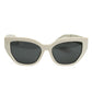 Prada A09SF Talc Cat-Eye Sunglasses