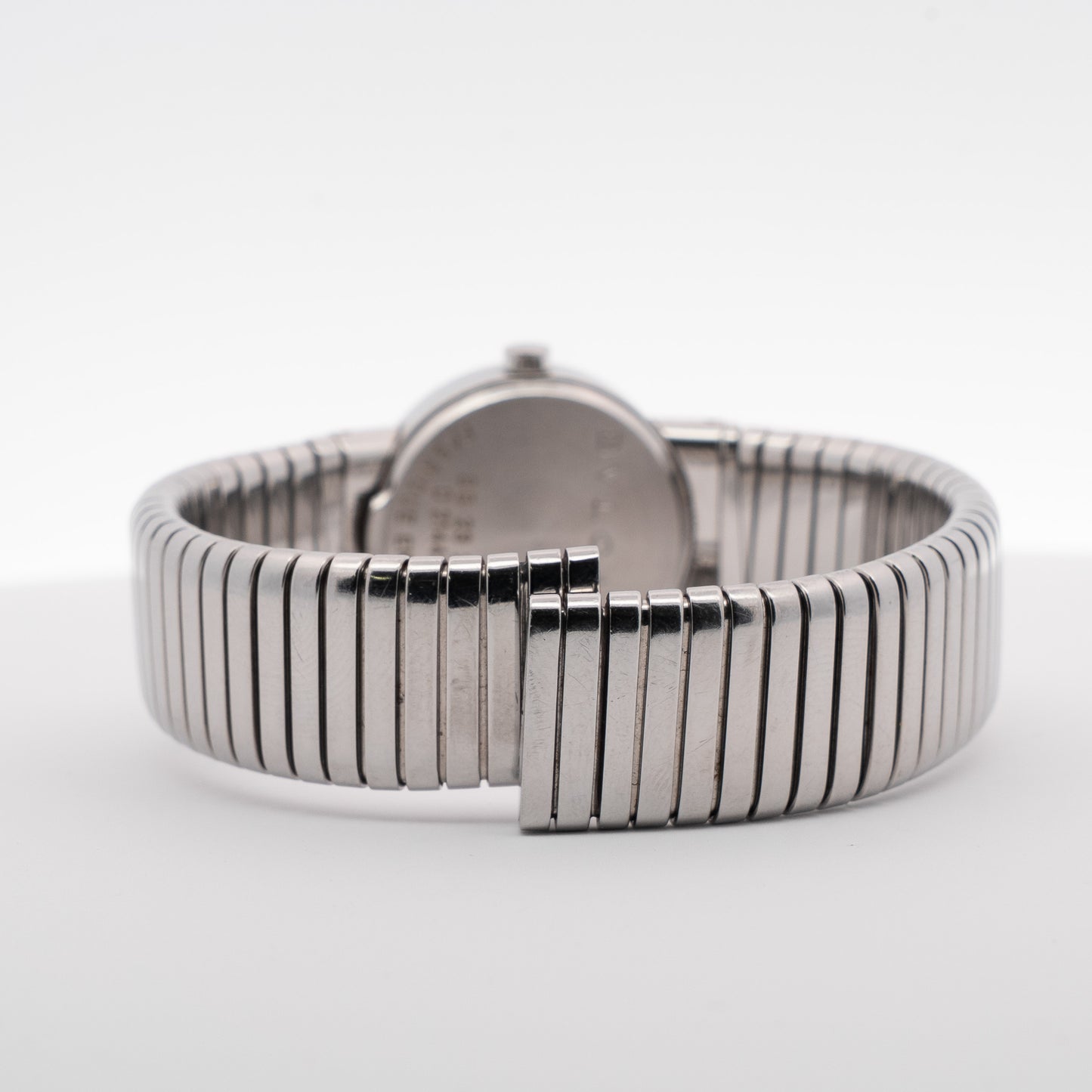 Bvlgari Bvlgari Tubogas Stainless Steel Black Dial Watch