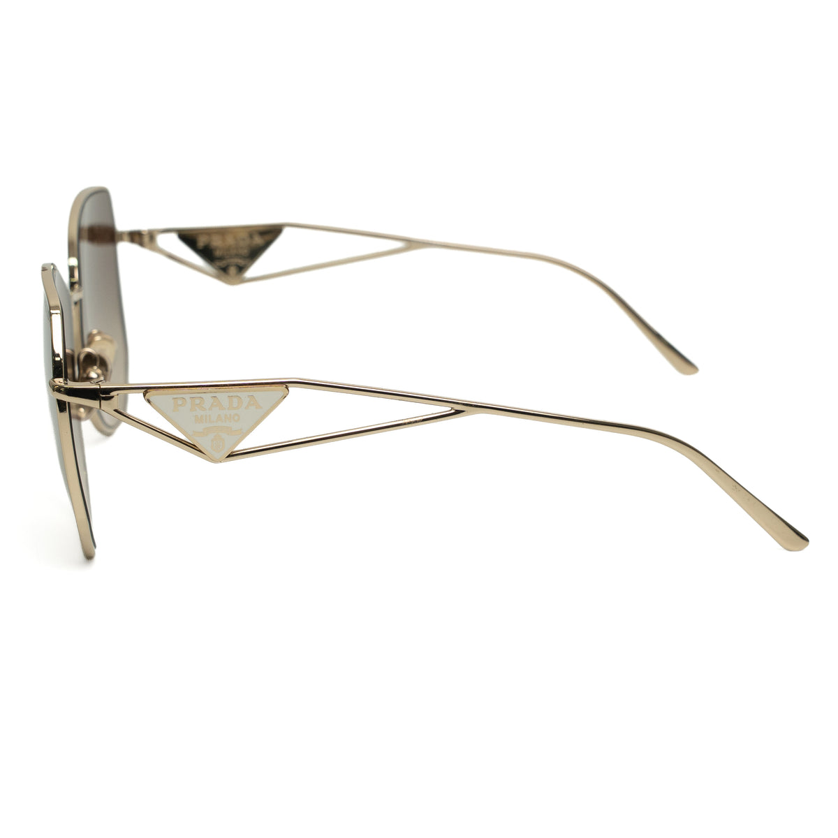 Prada SPR 57Y Pale Gold Sunglasses