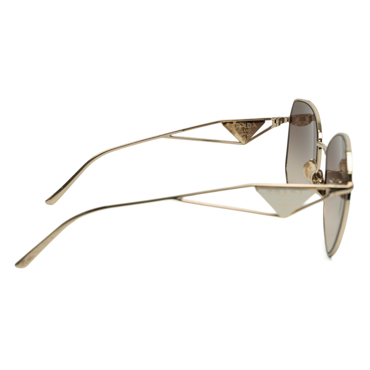 Prada SPR 57Y Pale Gold Sunglasses