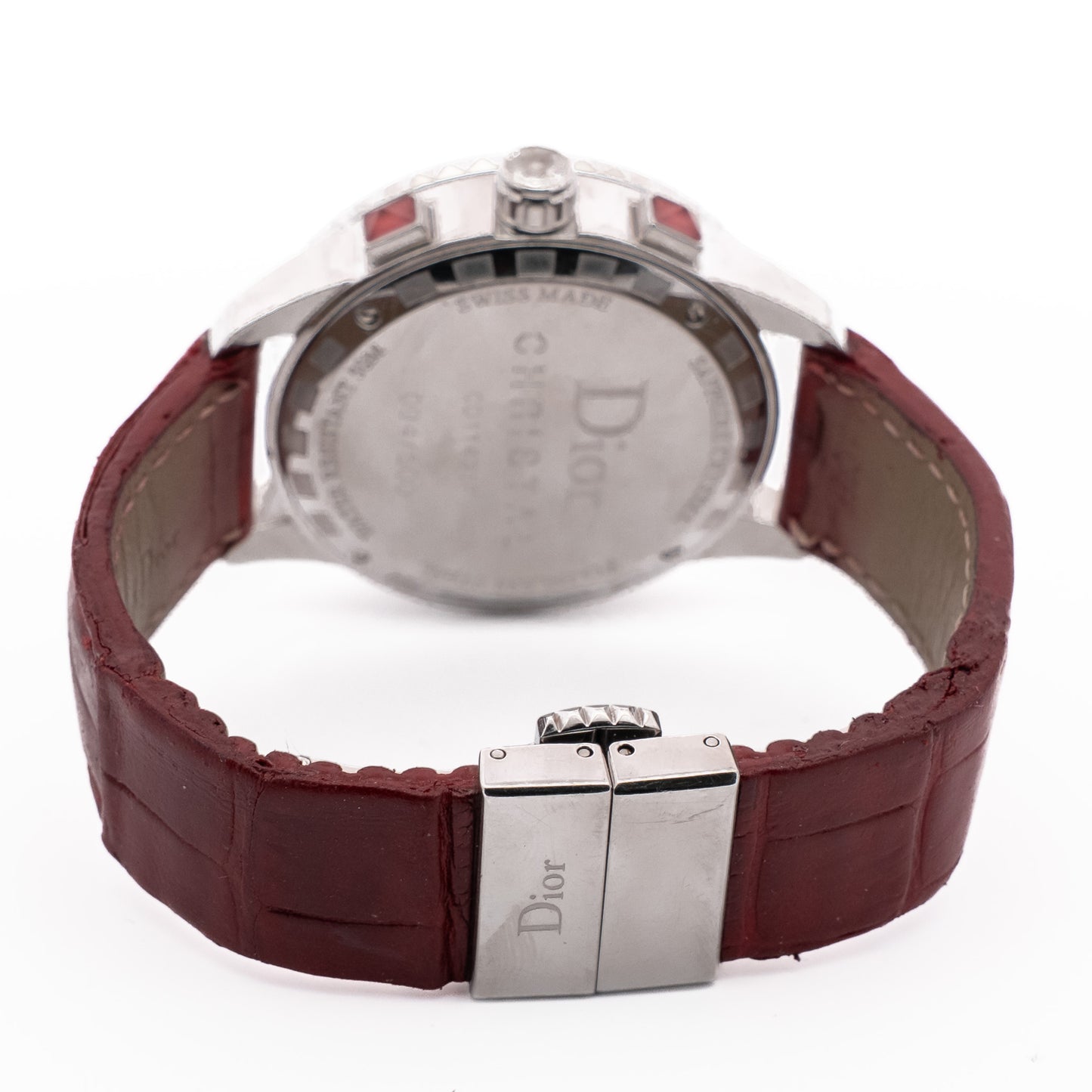 Dior Christal Red Diamond Chronograph Watch