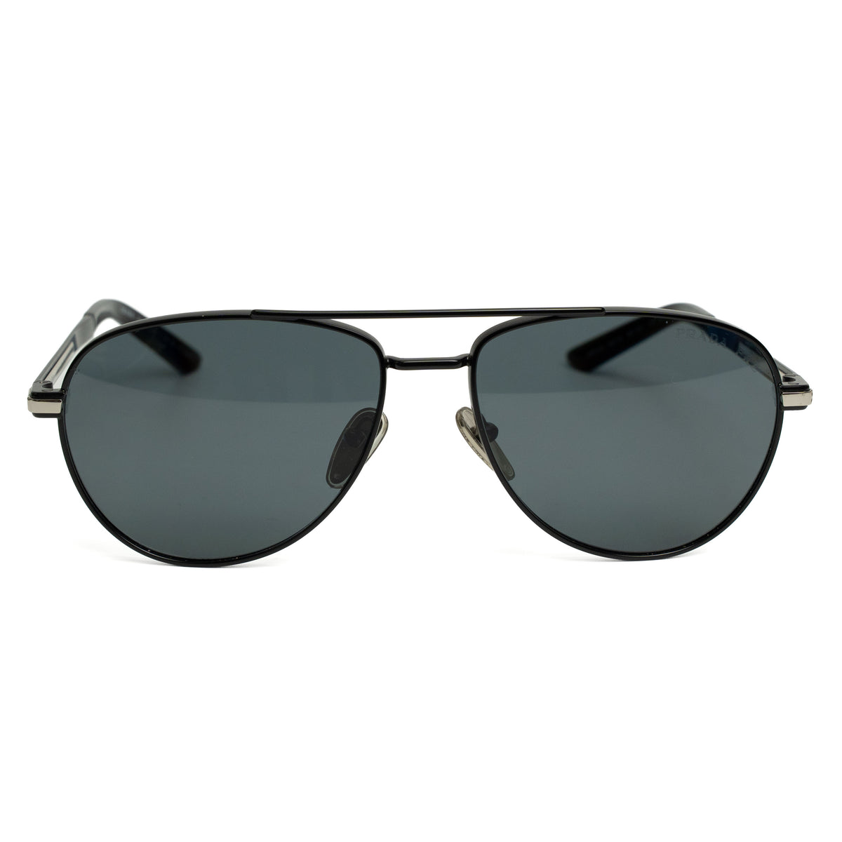 Prada SPR A54 Black Pilot Sunglasses