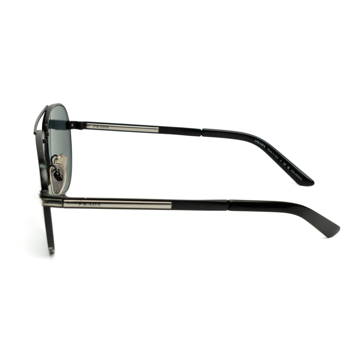 Prada SPR A54 Black Pilot Sunglasses