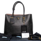 Prada Saffiano Lux Black Leather Tote